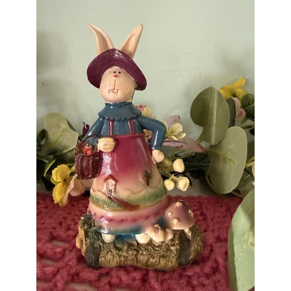 K's Collection Bunny‎ Figurine , Spring , Fairy Garden  , Floral , Easter